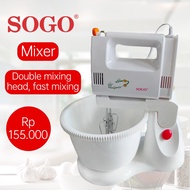Sogo 5 Speed Mixer Stand Mixer Bread Dough Tool With Swivel Bowl SOGO SG-1506