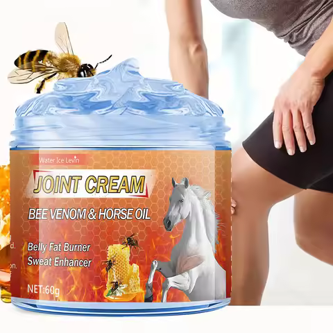 Bee Venom & Horse Oil Joint Cream - Moisturizing Formula with Ginger, Chamomile, and Arnica Extracts