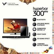 Vinnfier VF HyperBar 300 BTU Bluetooth Soundbar With Subwoofer 3D Effect & LED Display