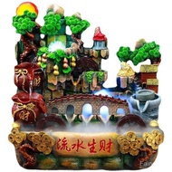 Rockery Water Fountain Feng Shui Wheel Living Room Circulating Water Fish Tank Decoration Office Decoration Opening Gift