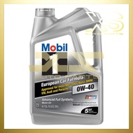 (MADE IN USA)100% MOBIL 1 ADVANCED 0W40 SN Fully Synthetic Engine Oil (5QT/4.73L) 0W-40