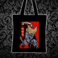 GAROU SAVAGE anime v2 Printed tote bag canvas