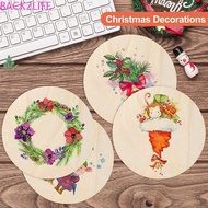 BACK2LIFE Wood Slices Unfinished Circles DIY Crafts Circle Discs Birthday Kids Wooden Painting Toys