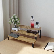 Display Rack/Cosmetic Rack/Kitchen Rack/Industrial Stacking Rack not Acrylic 2, 3 Tier Display