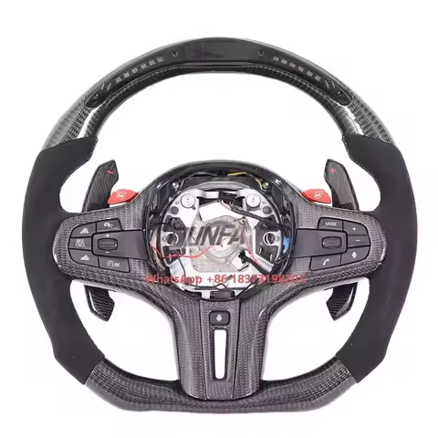 Car Steering Wheel LED Carbon Fiber for G30 G20 G01 G02 G05 G06 G07 M4 M5 F90 M8 X3 X4 X5 X6 F40 F44