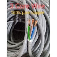 LOOSE CUT 100% pure copper40/0016/40/0076/70/0076/ 3 core cable  wire high quality