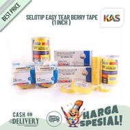 Tape Easy tear Berry tape (1 inch) 24mm x 72 yards Easy to tear – Unit