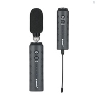 FLS Baomic Mini Wireless Microphone Receiver &amp; TransFLSter System UHF Portable Rechargeable Receiver and TransFLSter Set with Mini Handheld Mic or Clip-On Mic/ Microphone for Inter