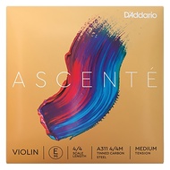 D'Addario Ascente 小提琴E弦 單弦 4/4M 單一顏色 1個