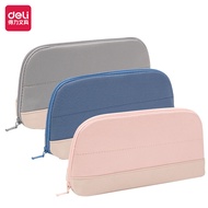 Deli Korean INS Style Pencil Bag Cute Pencil Case Large Capacity Student School Supplies Pencil Box