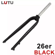 LUTU Ultralight Aluminum Alloy MTB Bike Rigid Fork 26"/27.5"/29" Hard Fork Bike Racing Disc Brake Fo