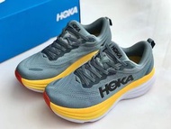 {💯}HOKA ONE ONE Bondi 8 邦代8 輕便緩震長距離公路跑鞋 山泉藍灰