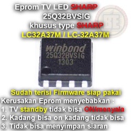 Ic Eprom Firmware TV SHARP LC32A37M / LC-32A37M