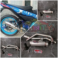 KNALPOT PROLINER SATRIA FI INJEKSI FULL SYSTEM SHORT TR-1 KNALPOT PROLINER ALL NEW FU 150 ORIGINAL K