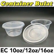 EC 10oz 12oz 16oz PP Round Container 50pcs 10oz(300ml) 12oz(350ml) 16oz(450ml) Disposable Plastic Fo