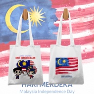 Malaysia Independence Day Print Tote Bag Cute Handbag Shopping Bag Malaysia National Day Gift Bag