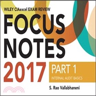 Wiley Ciaexcel Exam Review 2017 Focus Notes ― Internal Audit Basics