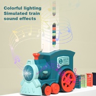 Kids Domino Train Domino Blocks Set Building And Stacking Toy Blocks Domino Set For 3 Year + Toys Bo