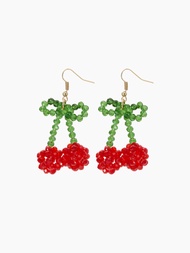 Cider Cherry Shaped Drop Earrings