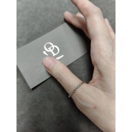 O'Dhima ITALIAN CHAIN RING (OR0537) White Gold 18k 0.71g. Size 48