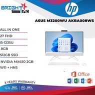 AIO HP 27 CB1004D 699V7PA (27 FHD / I5-1235U / 8GB / 512GB SSD / NVIDIA MX450 2GB / W11 + HNS / 3 YR