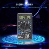 DT-830D Digital Multimeter with Buzzer Square Wave Output Voltage Ampere Ohm Tester Probe DC AC LCD 