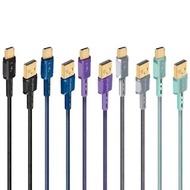 ProMini Type-C to USB 快充銅製數據傳輸線 18CM [ 炭黑/銅藍/瑩紫/鐵灰 ］（ 原裝行貨 ）