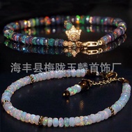 Gelang Opal Gelang Opal Faceted Gelang Permukaan Potongan Opal Loket Kalung Gelang Opal Australia