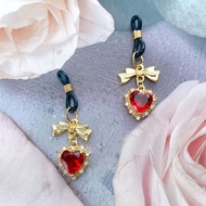 Sm Rubber Band Heart Bow Nipple Clip Strangle Nipples Training Punishment Mimi Clip Abuse k9 Dog Sla