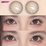 คอนแทคเลน [0.00~-6.00] UYAAI x FRESHLADY FOG PEARL series คอนแทคเลนส์สี 14.0mm Brown Gray คอนแทคเลนส