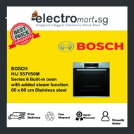 BOSCH HIJ 557YS0M Series 6 Built-in oven  with added steam function 60 x 60 cm Stainless steel