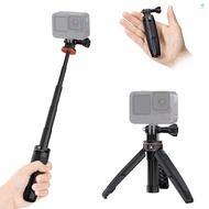 K&F CONCEPT Sports Camera Extendable Selfie Stick Tripod Aluminum Alloy 32cm/12.6in Max. Height 2kg 