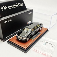 WTX 1:64 Mercedes-Benz S-Class W140 Extended Wheelbase Alloy Diecast Model Car Collectible Gift Stat