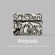เคส Airpods pro 2 3 4 แบบหนังนิ่ม ลายการ์ตูน ป้องกันรอยขีดข่วน สำหรับผู้ชาย เคส Airpods แบบลำลอง ป้อ