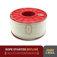PROMO TALI STARTER 6MM NYLON 1 ROLL 100M ROPE STARTER NYLON 6MM 1 ROLL 100M - Sanjaya02
