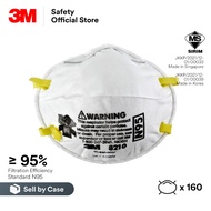 [Sell by Case] 3M™ 8210 N95 Particulate Disposable Respirator/ Haze Mask/ Dust Mask [8 boxes/case]/ 
