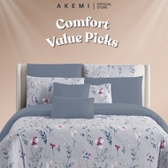 AKEMI Cotton Twill Adore Quilt Cover Set | 100% Cotton 850TC (Super Single/Queen/King)