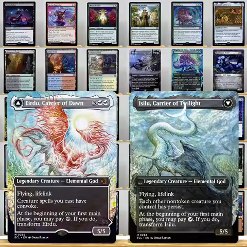 ECL HOLO21-001 Tcg proxy magic cards shock land Eirdu, Carrier of Dawn Overgrown Tomb Wistfulness De