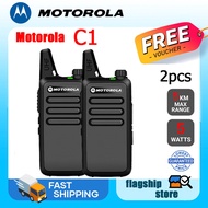 （2PCS）Motorola walkie talkie C1 mini walkie talkie long range motorola radio two way radio walkie ta