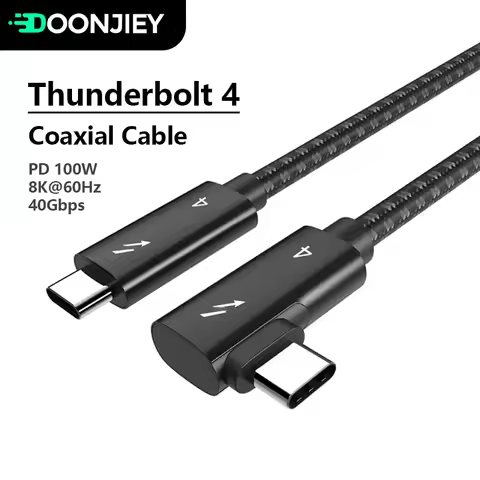Thunderbolt 4 Coaxial Cable USB4 PD100W USB C to Type C Fast Charge 40Gbps Data Cable 8K@60Hz for EG