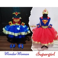 Wonder Woman Supergirl Tutu Dress Set (1-8 Years)