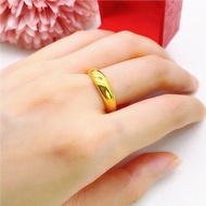 Hot sale พร้อมส่งในไทย🔥 ทองคำแท้หลุดจำ แหวนทอง 1บาท ตัดลายยิงทรายชุบทอง24K ผลิตจากช่างฝีมือเยาราช สินค้าพร้อมส่ง แหวนทองแท้ 1สลึง ทอง แหวน1กรัม แหวนทอง1กรัมแท้ แหวนทองแท้ แหวน0.6กรัม แหวนผู้ชาย man gold rings แหวนคู่
