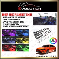 [PLUG N PLAY] HONDA CIVIC FE AMBIENT LIGHT 64 COLOUR (MODERN DESIGN)