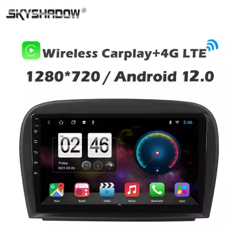 360 Camera 8G+256G Carplay Auto Android 13.0 Car DVD Player GPS Map WIFI Bluetooth RDS Radio For Ben