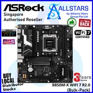 (ALLSTARS) ASROCK B850M-X WiFi 7 R2.0 AMD AM5 Mainboard (BULK PACK) / B850M-X / B850M (Warranty 3yea