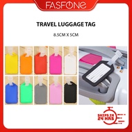 (Local Ready Stocks) Travel Luggage Tag Waterproof Plastic Name Address List Contact Information Car
