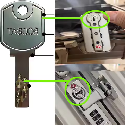 1PCS TSA006 Key and tag for Rimowa Luggage Suitcase Baggage for TSA007 Luggage Key TSA002 Luggage Ke