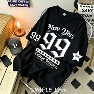 SIMPLE LOVE Heavyweight Tshirt 100% cotton |Number 99 T-Shirt |Black Round Collar T-shirt|Unisex Cou