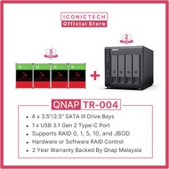 QNAP TR-004 16TB~64TB 4-Bay USB 3.2 Gen 1 RAID Expansion Enclosure or optional TS-464-4G