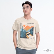 GALLOP : Graphic Tee เสื้อยืดพิมพ์ลาย ผ้าคอตตอนผู้ชาย รุ่น GT9123 สี Cream - ครีม / ราคาปกติ 890.-